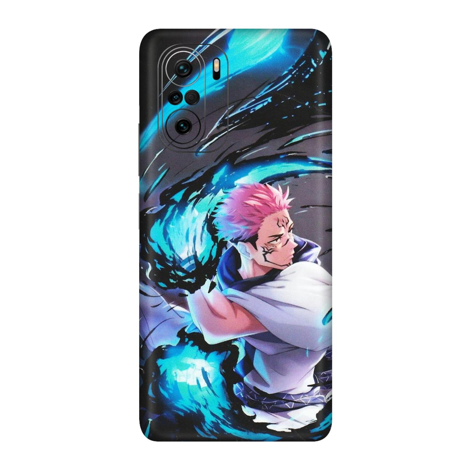 POCO Phone Skins (All Models) - New Jujutsu Kaisen Grey Blue Anime - Matte Finish (M-127) Poco F3