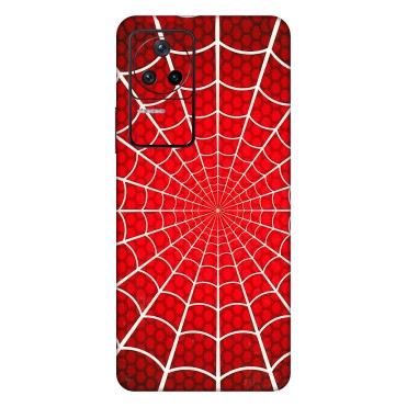 POCO Phone Skins (All Models) - Classic Spidey Web - 3D Embossed Finish (L-115) Poco F4 (5G)