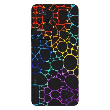 POCO Phone Skins (All Models) - Abstract Art MultiColour - 3D Embossed Finish (L-133) Poco F4 (5G)