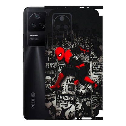 POCO Phone Skins (All Models) - SpiderMan New - 3D Embossed Finish (L-162) Poco F4 (5G)