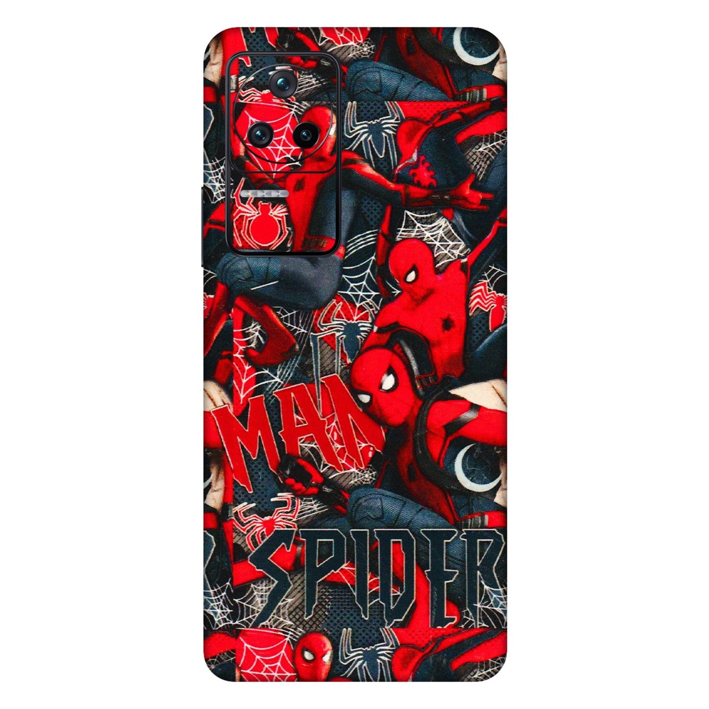 POCO Phone Skins (All Models) - SpiderMan Cool - 3D Embossed Finish (L-188) Poco F4 (5G)