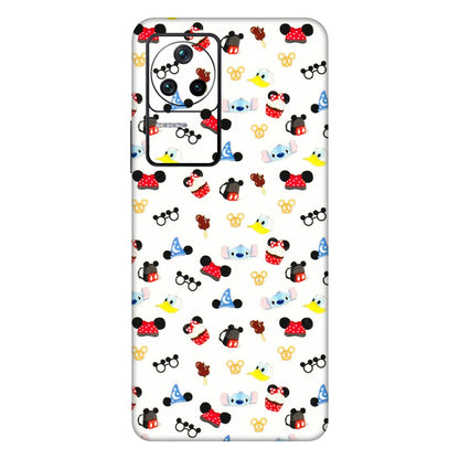 POCO Phone Skins (All Models) - Minnie Mouse & Donald Doodles s - 3D Embossed Finish (L-194) Poco F4 (5G)