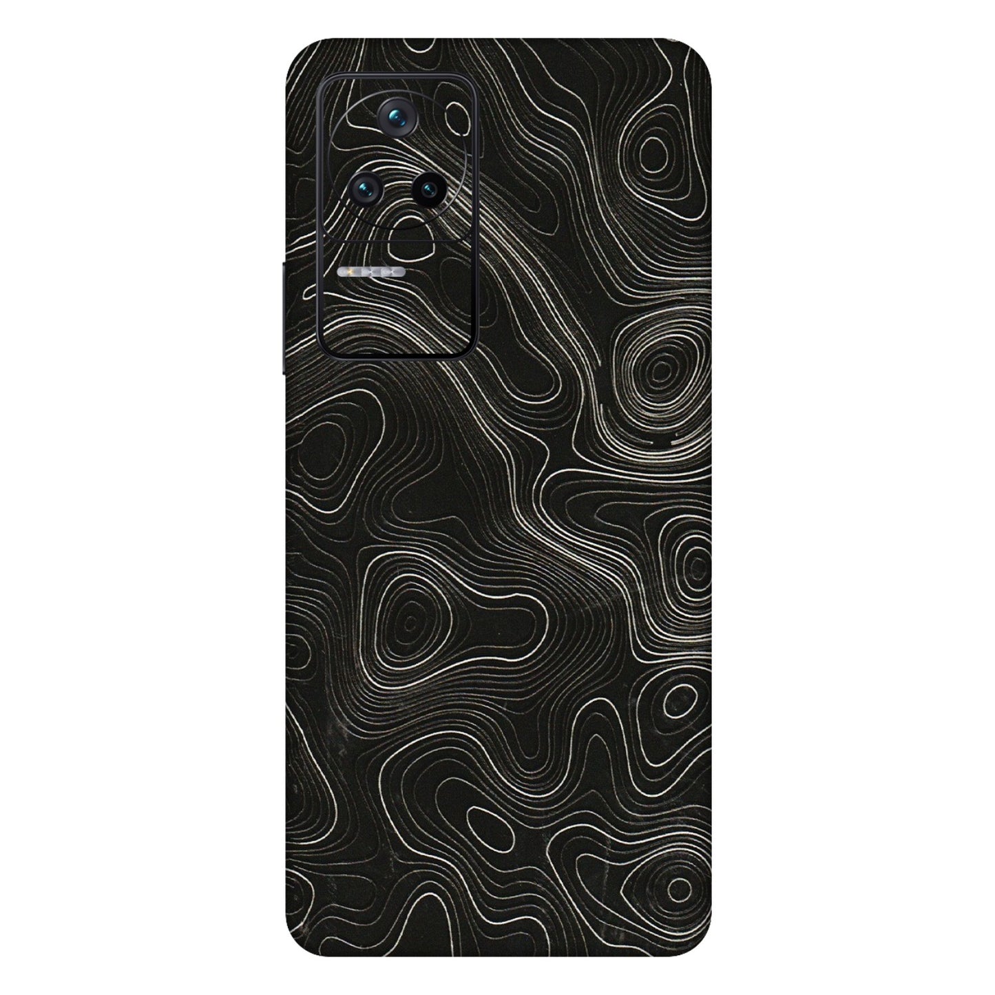 POCO Phone Skins (All Models) - Black Swirl - 3D Embossed Finish (L-196) Poco F4 (5G)