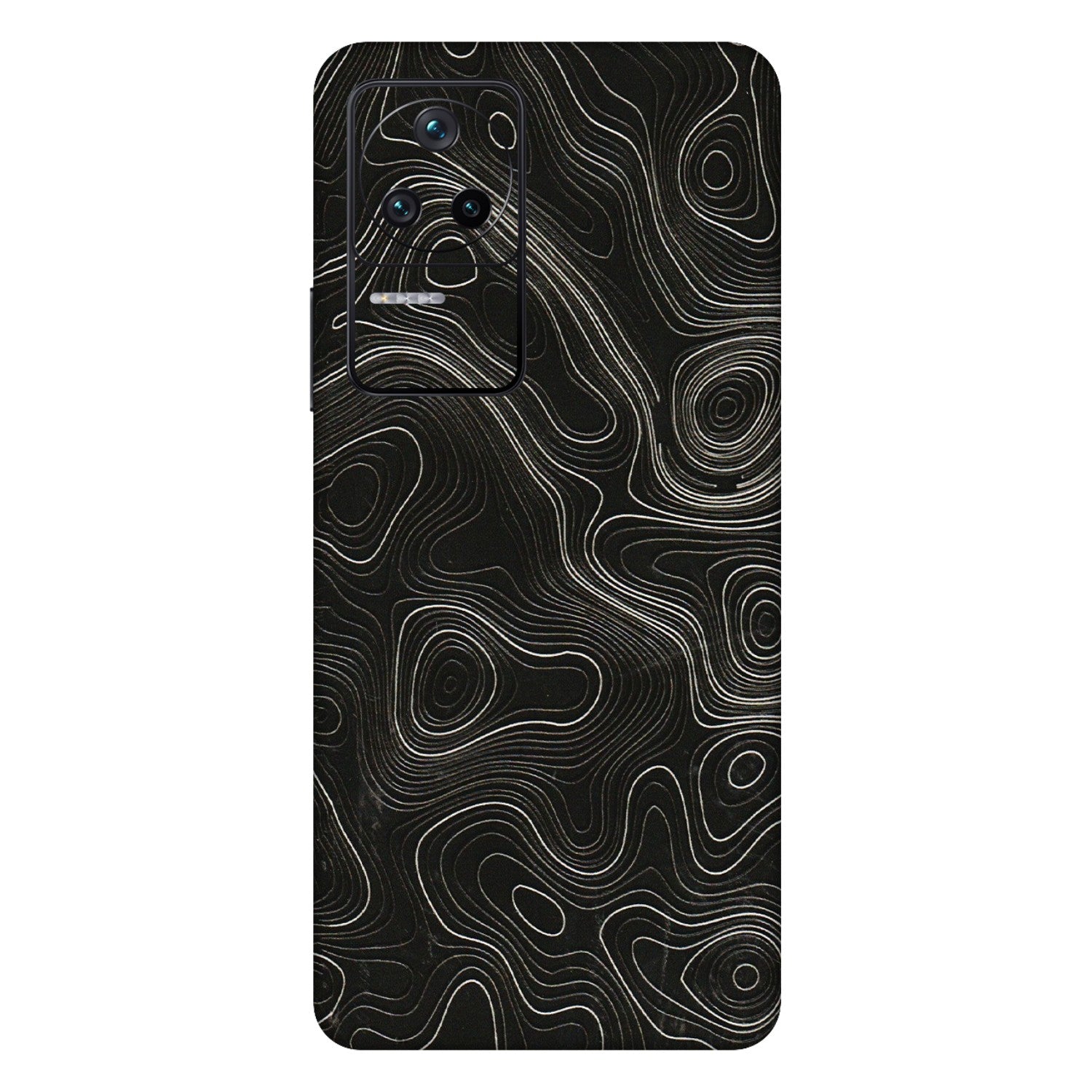 POCO Phone Skins (All Models) - Black Swirl - 3D Embossed Finish (L-196) Poco F4 (5G)