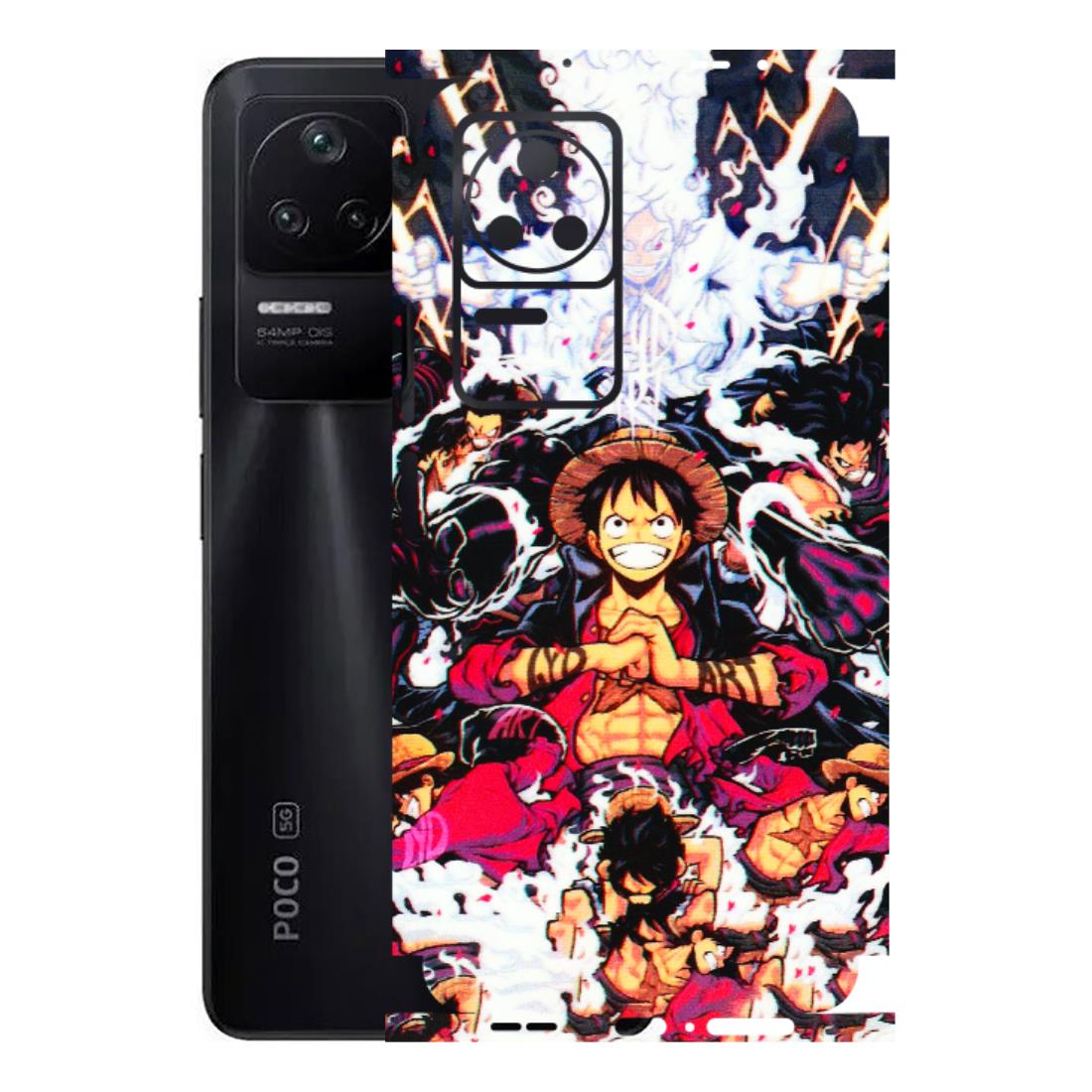 POCO Phone Skins (All Models) - Luffy Anime Character - 3D Embossed Finish (L-203) Poco F4 (5G)