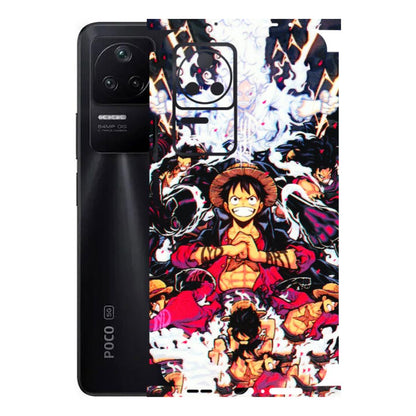 POCO Phone Skins (All Models) - Luffy Anime Character - 3D Embossed Finish (L-203) Poco F4 (5G)