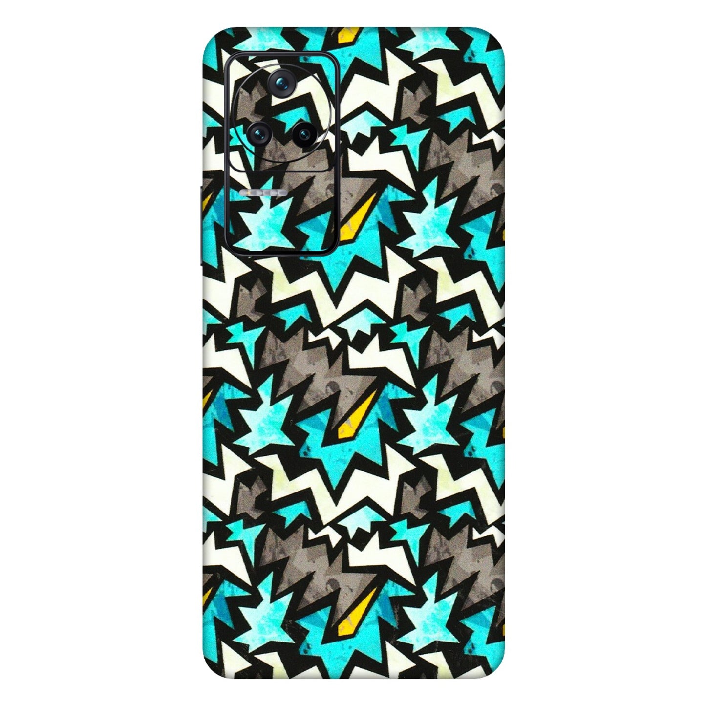 POCO Phone Skins (All Models) - Funky Zig Zag - 3D Embossed Finish (L-223) Poco F4 (5G)