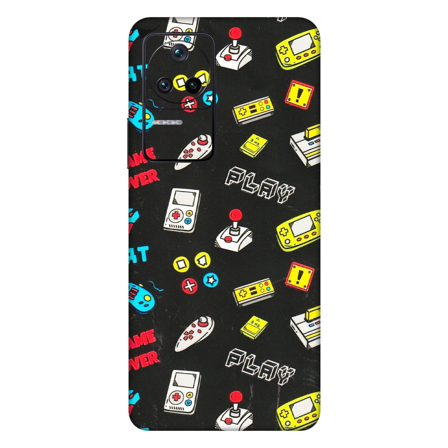 POCO Phone Skins (All Models) - Gaming Doodles - 3D Embossed Finish (L-224) Poco F4 (5G)