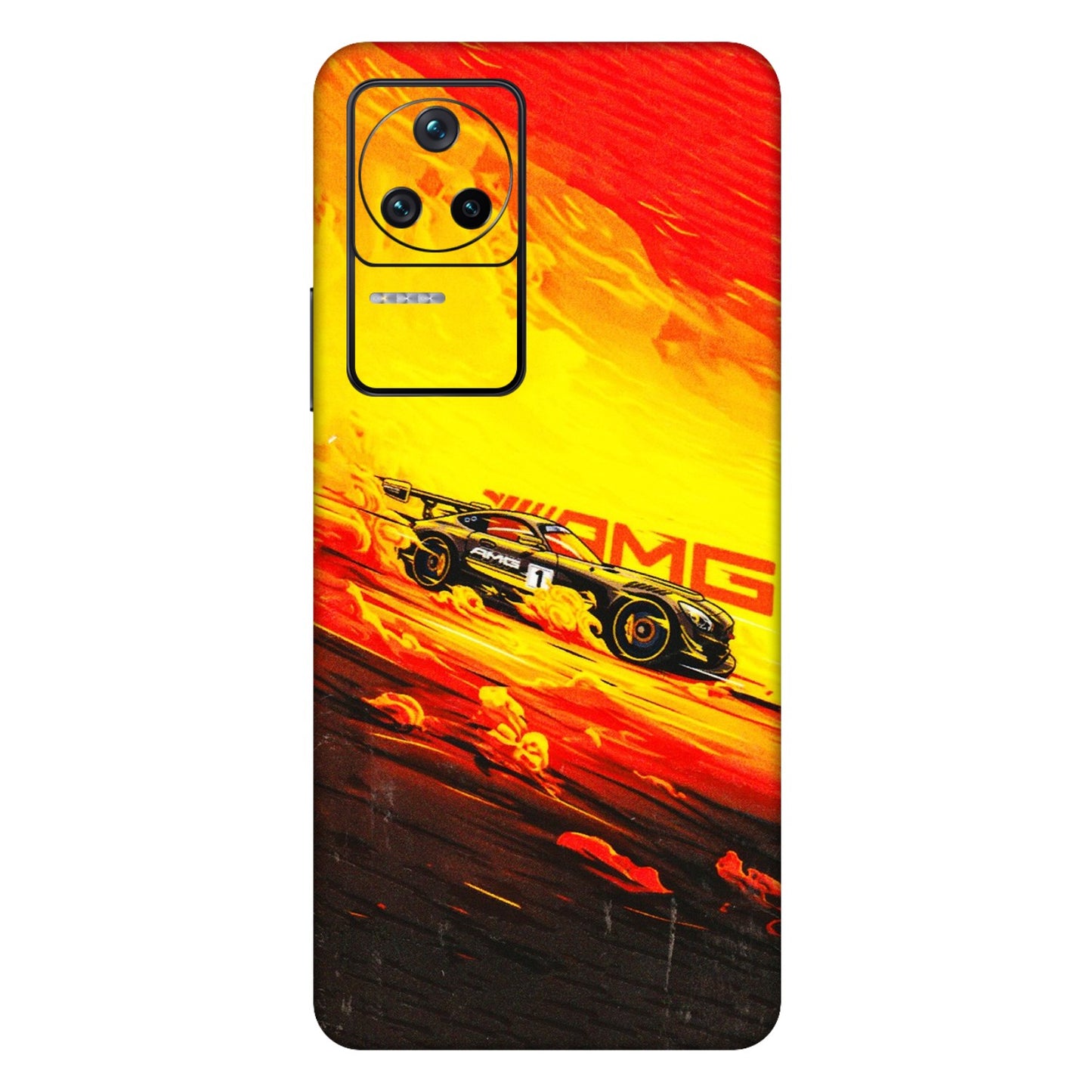 POCO Phone Skins (All Models) - AMG Car Speed Cover - 3D Embossed Finish (L-256) Poco F4 (5G)