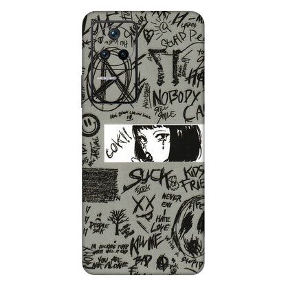 POCO Phone Skins (All Models) - Never Have Love Anime - 3D Embossed Finish (L-260) Poco F4 (5G)