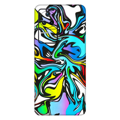 POCO Phone Skins (All Models) - Abstract Colour Paints - 3D Embossed Finish (L-271) Poco F4 (5G)