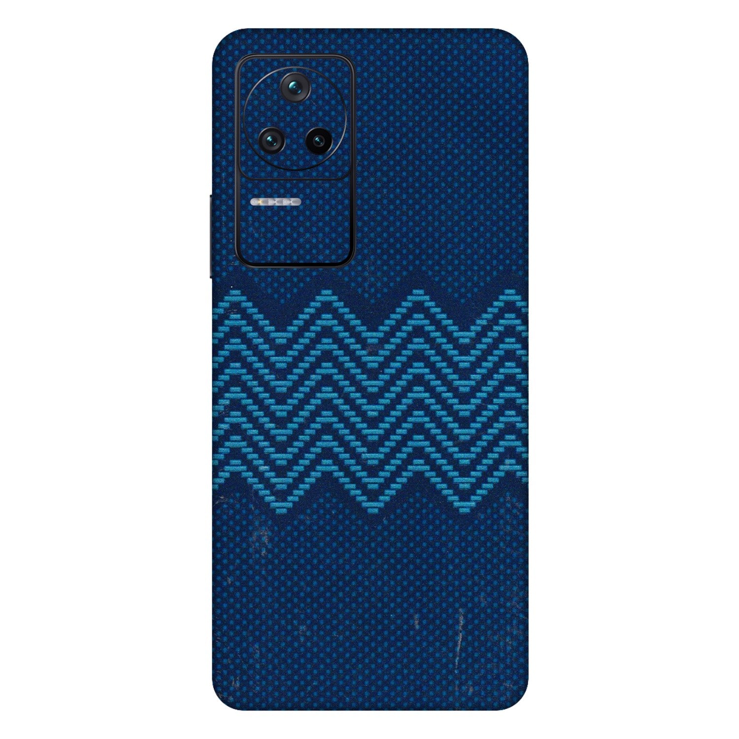 POCO Phone Skins (All Models) - Blue Sober Waves - 3D Embossed Finish (L-306) Poco F4 (5G)