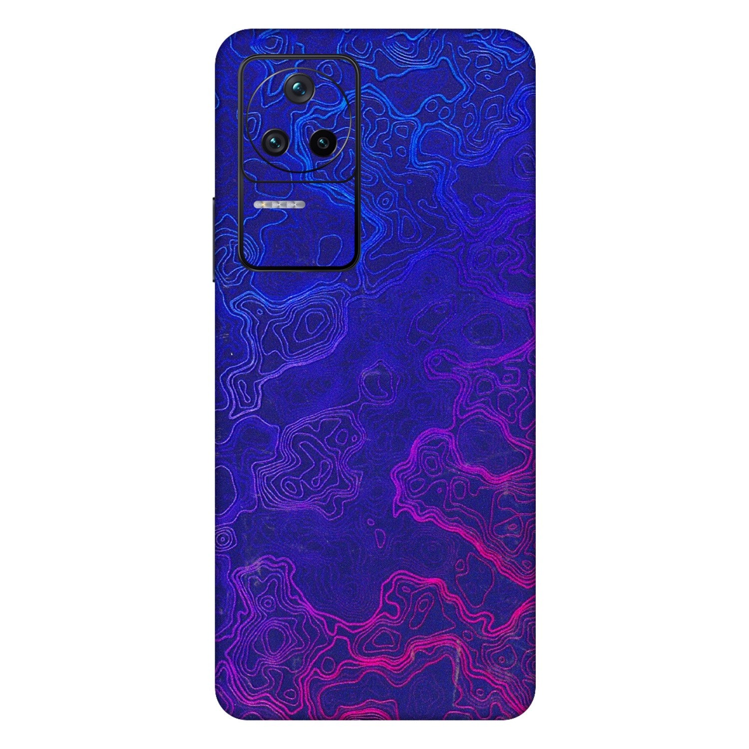 POCO Phone Skins (All Models) - Purple Ripples Swirl - 3D Embossed Finish (L-314) Poco F4 (5G)