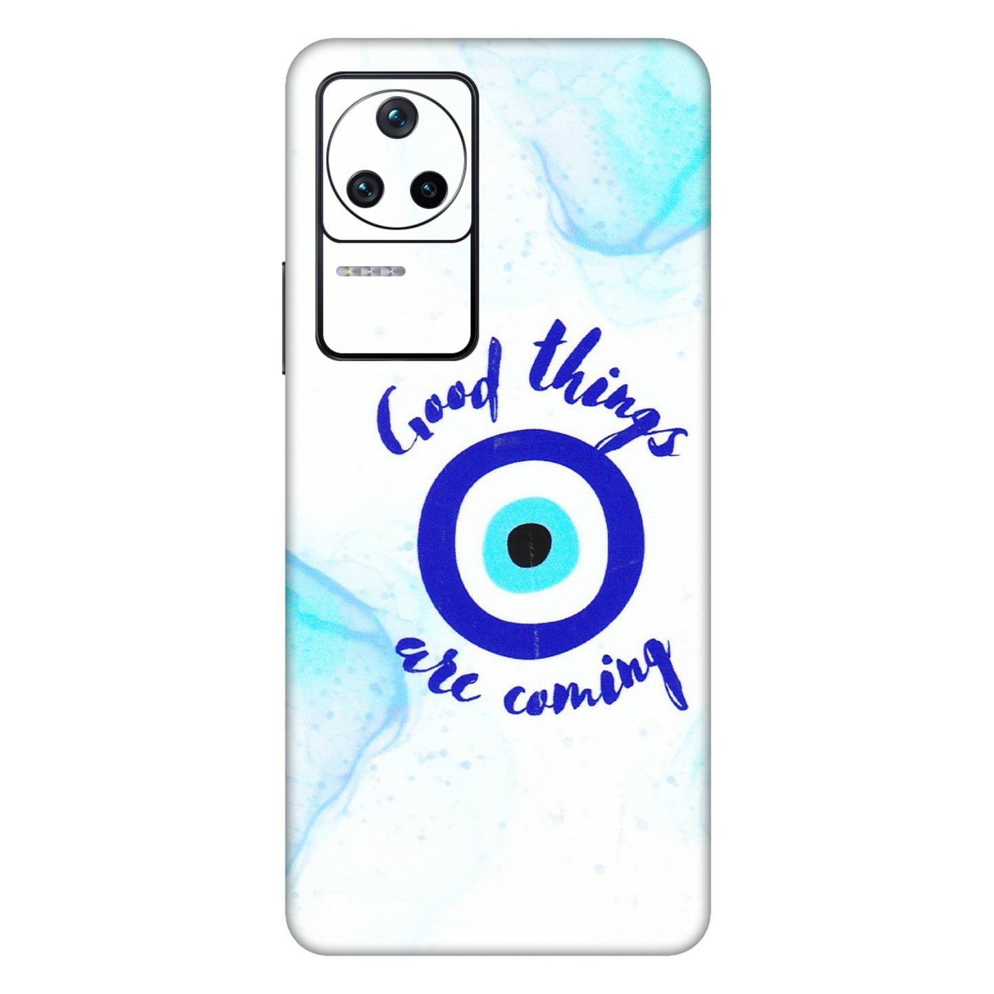 POCO Phone Skins (All Models) - Evil Eye Good Things Are Coming - 3D Embossed Finish (L-322) Poco F4 (5G)