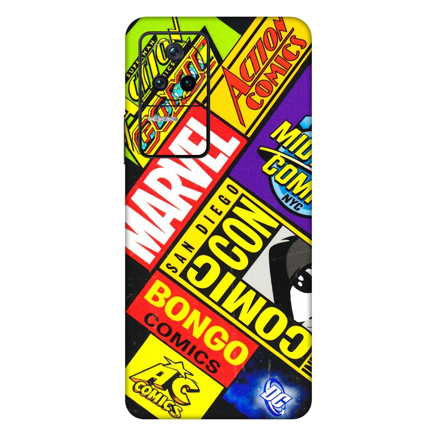 POCO Phone Skins (All Models) - Bongo Comic Con - 3D Embossed Finish (L-325) Poco F4 (5G)