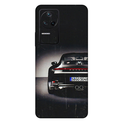 POCO Phone Skins (All Models) - New Black Porsche GT3 - 3D Embossed Finish (L-327) Poco F4 (5G)