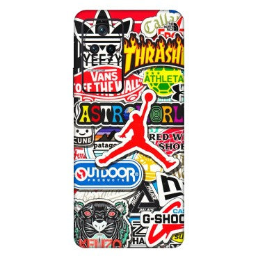 POCO Phone Skins (All Models) - Multi Brands Sticker Graffiti - 3D Embossed Finish (L-37) Poco F4 (5G)