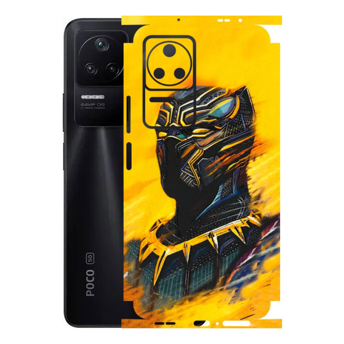 POCO Phone Skins (All Models) - Yellow Panther - 3D Embossed Finish (L-54) Poco F4 (5G)