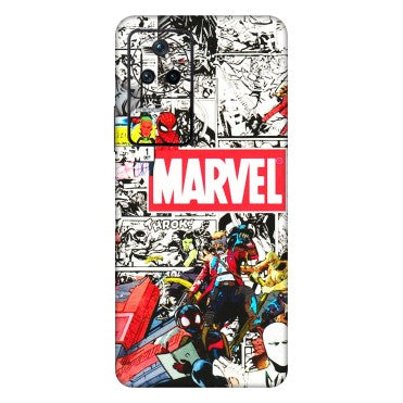 POCO Phone Skins (All Models) - Marvel Colorful Comic - 3D Embossed Finish (L-64) Poco F4 (5G)