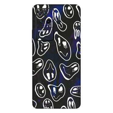 POCO Phone Skins (All Models) - Distorted Smileys - 3D Embossed Finish (L-92) Poco F4 (5G)