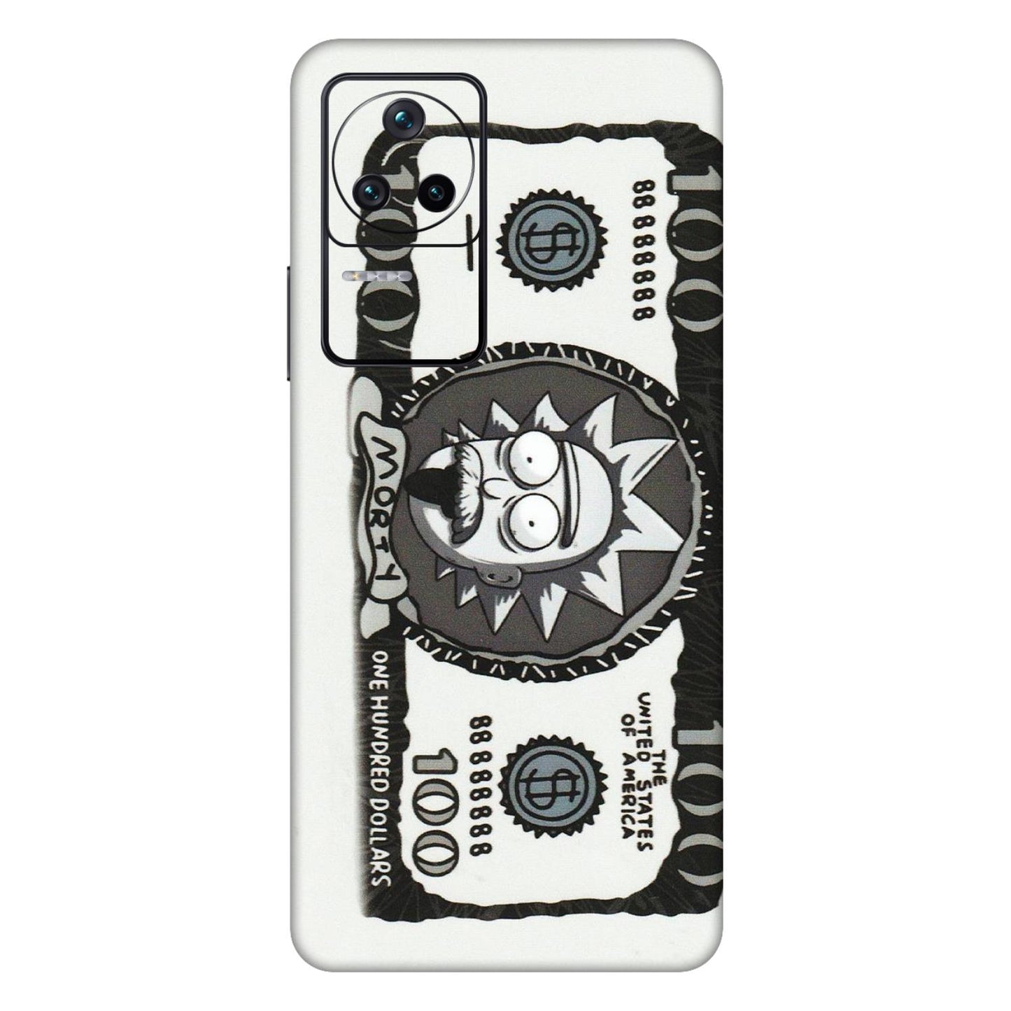 POCO Phone Skins (All Models) - Rick And Morty Hundred Dollar Anime - Matte Finish (M-161) Poco F4 (5G)