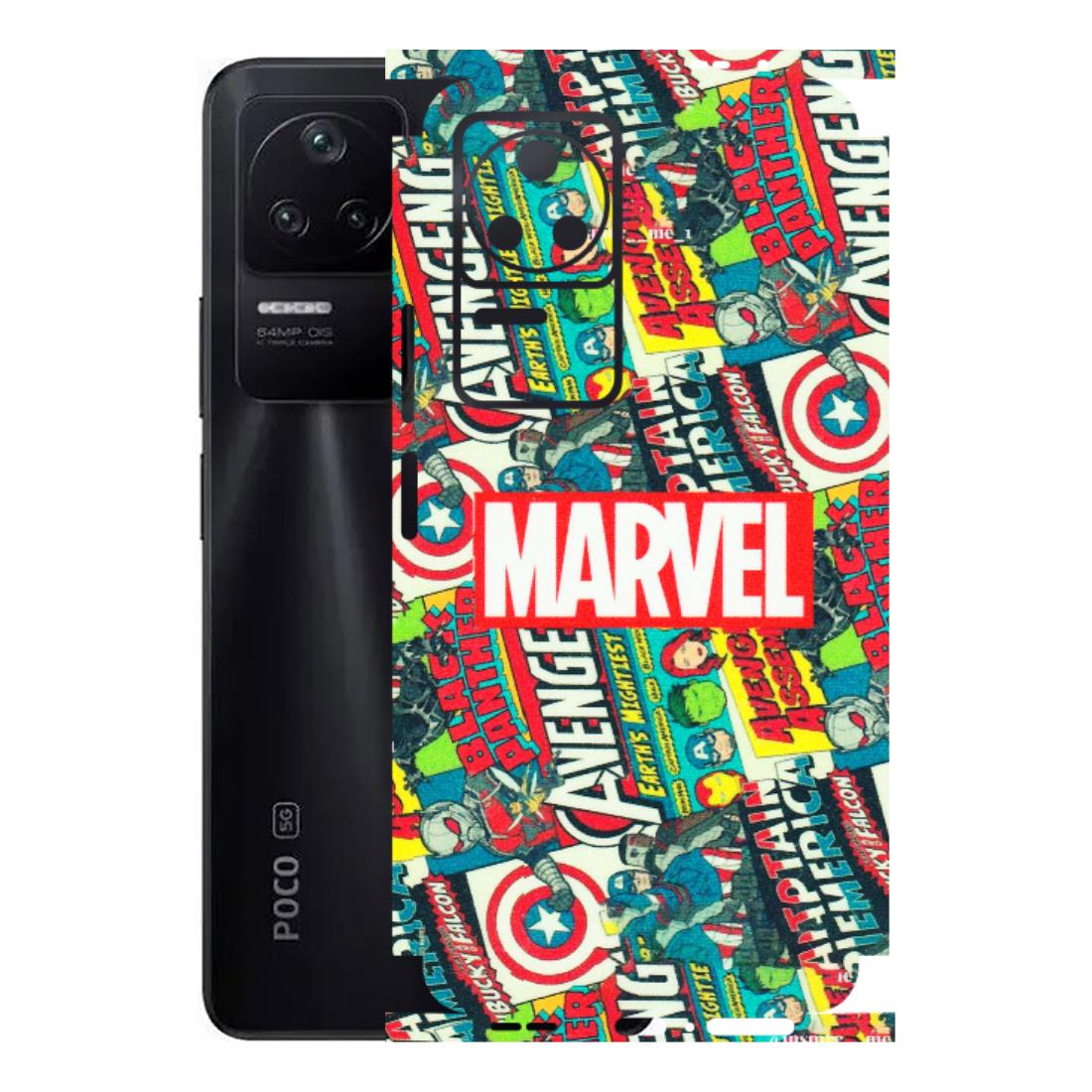 POCO Phone Skins (All Models) - Marvel Comic Lover - Matte Finish (M-30) Poco F4 (5G)