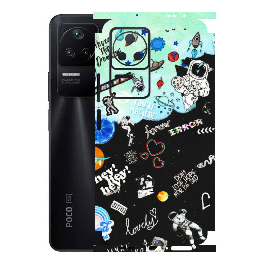 POCO Phone Skins (All Models) - Living In A Space Dream - Matte Finish (M-46) Poco F4 (5G)