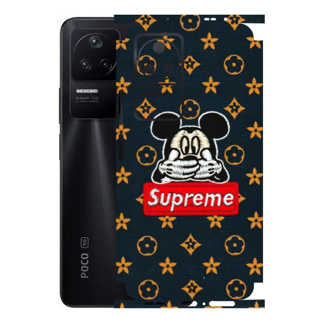 POCO Phone Skins (All Models) - Mickey Supreme - Matte Finish (M-83) Poco F4 (5G)