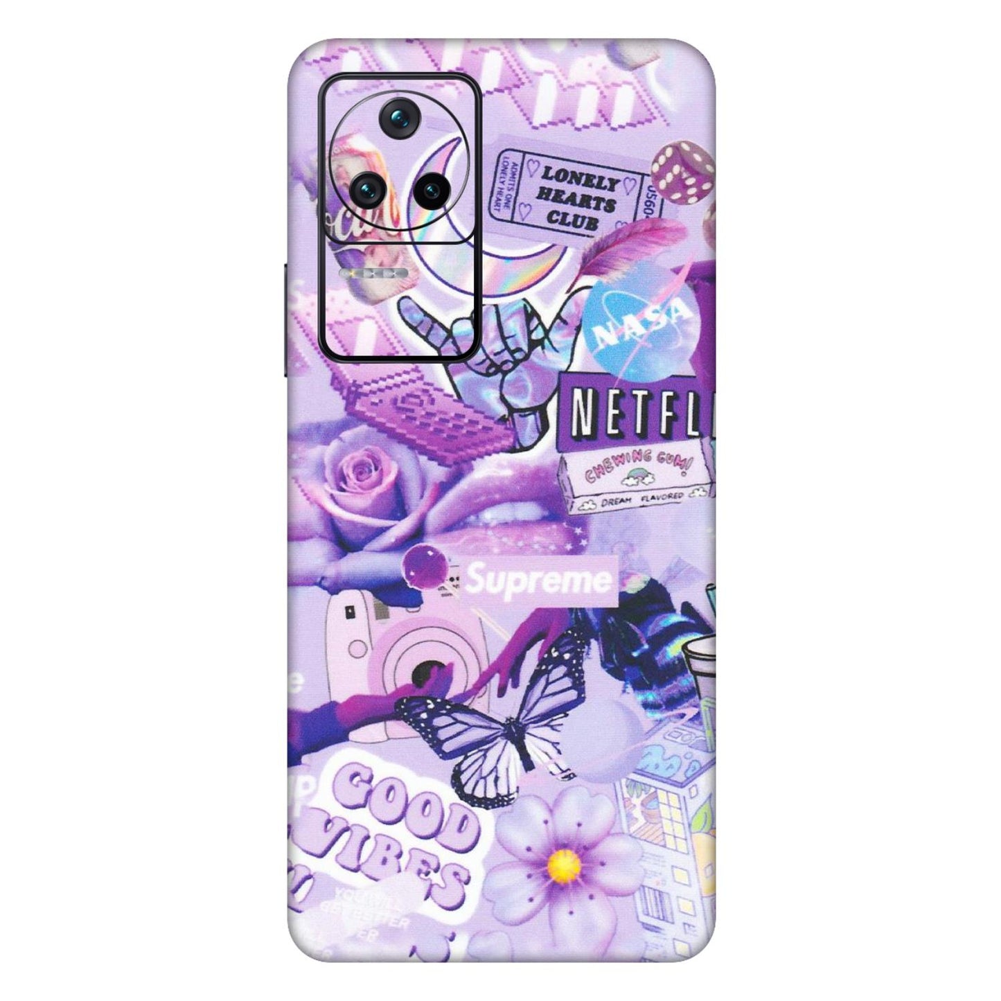 POCO Phone Skins (All Models) - Supreme Purple Magic - Matte Finish (M-88) Poco F4 (5G)