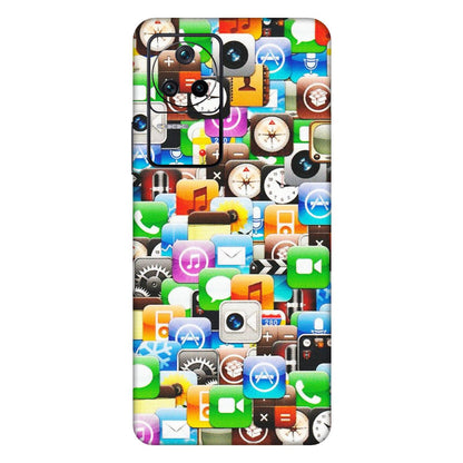 POCO Phone Skins (All Models) - All Apple Icons - Matte Finish (M-93) Poco F4 (5G)