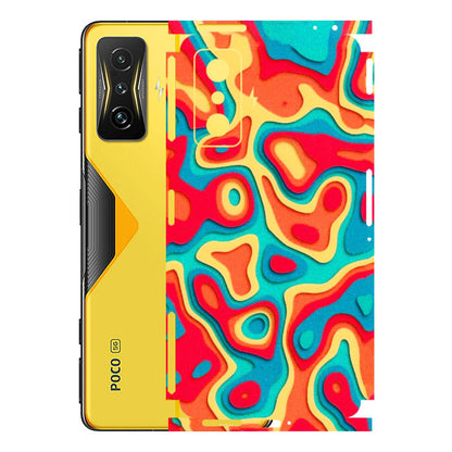 POCO Phone Skins (All Models) - Abstract Swirl - 3D Embossed Finish (L-150) Poco F4 GT