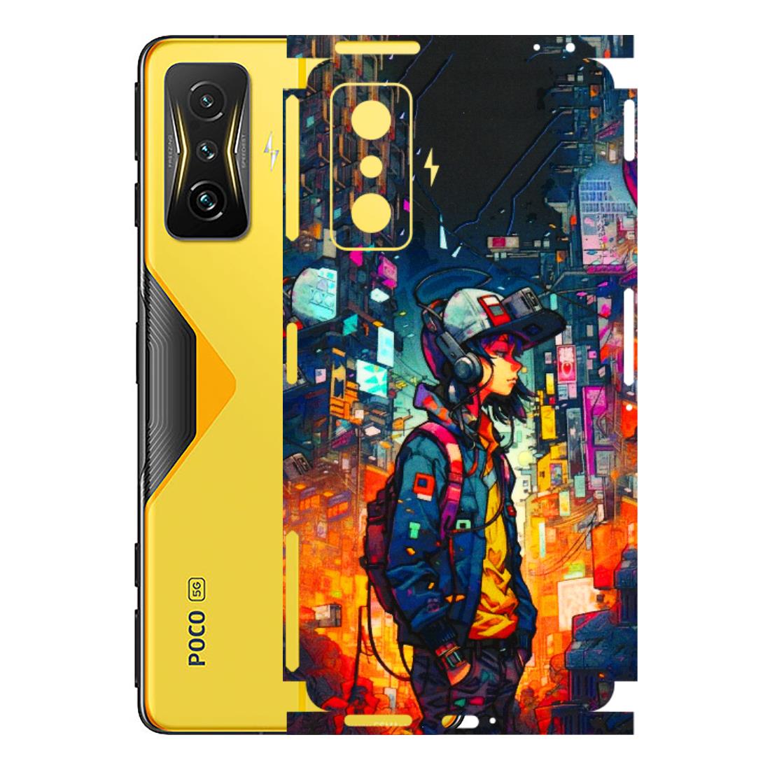 POCO Phone Skins (All Models) - Street Anime Guy - 3D Embossed Finish (L-158) Poco F4 GT