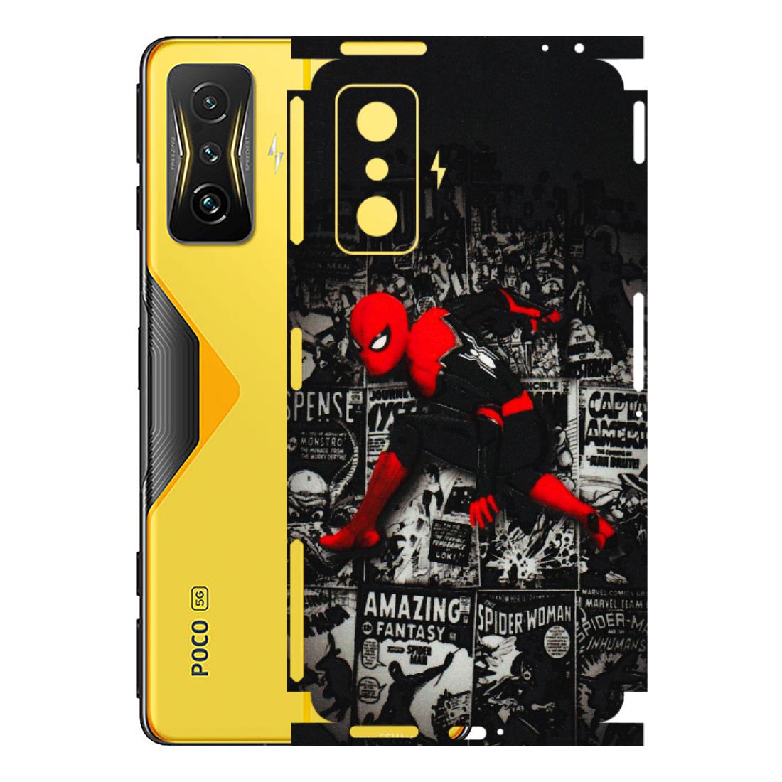 POCO Phone Skins (All Models) - SpiderMan New - 3D Embossed Finish (L-162) Poco F4 GT