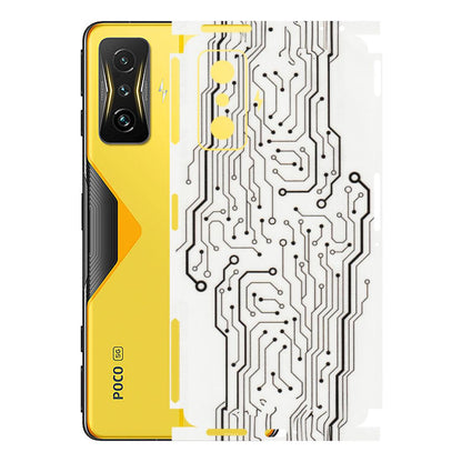POCO Phone Skins (All Models) - Tech Circuits - Transparent Finish (T-03) Poco F4 GT