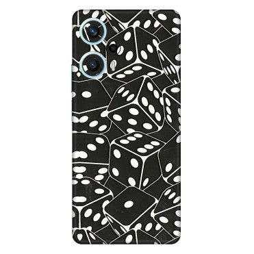 POCO Phone Skins (All Models) - Big Black Dices - 3D Embossed Finish (L-106) Poco F5 (5G)