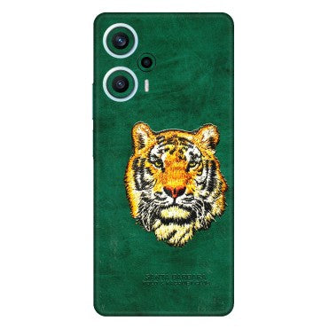 POCO Phone Skins (All Models) - Leather Feel Tiger - 3D Embossed Finish (L-111) Poco F5 (5G)