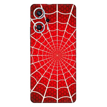 POCO Phone Skins (All Models) - Classic Spidey Web - 3D Embossed Finish (L-115) Poco F5 (5G)