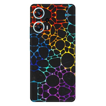 POCO Phone Skins (All Models) - Abstract Art MultiColour - 3D Embossed Finish (L-133) Poco F5 (5G)