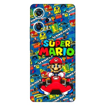 POCO Phone Skins (All Models) - Super Mario Kart - 3D Embossed Finish (L-140) Poco F5 (5G)