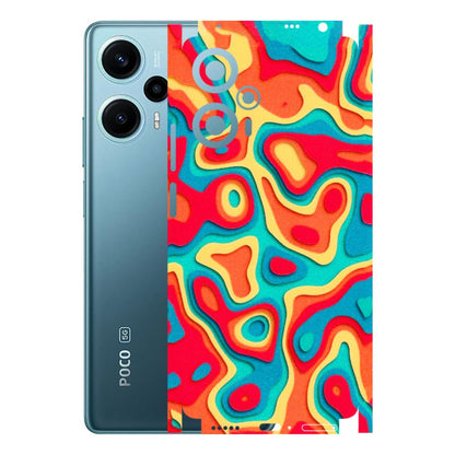 POCO Phone Skins (All Models) - Abstract Swirl - 3D Embossed Finish (L-150) Poco F5 (5G)