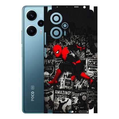 POCO Phone Skins (All Models) - SpiderMan New - 3D Embossed Finish (L-162) Poco F5 (5G)