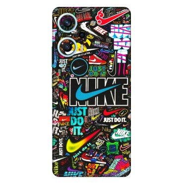 POCO Phone Skins (All Models) - Just Do It Doodles - 3D Embossed Finish (L-166) Poco F5 (5G)