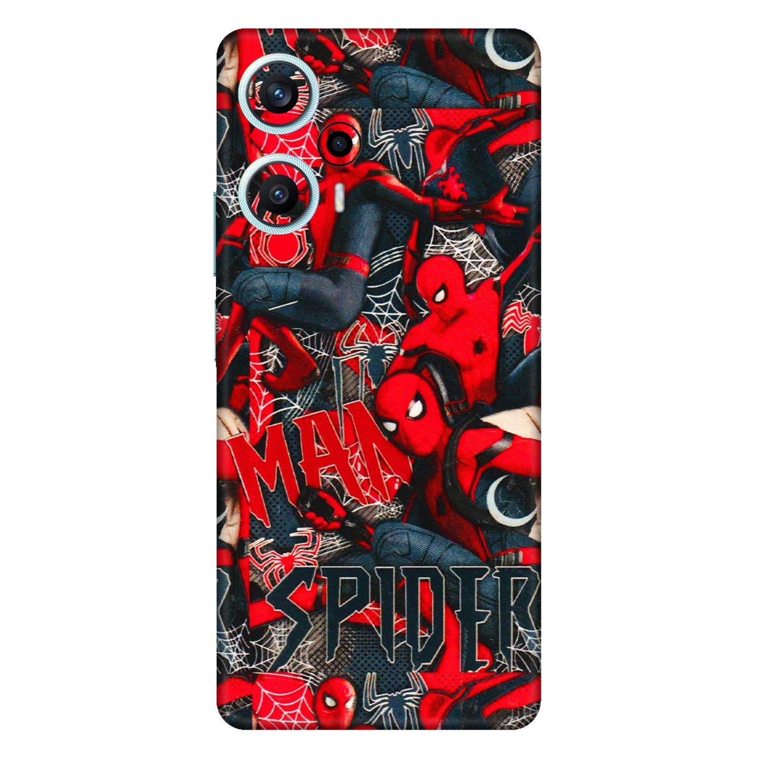 POCO Phone Skins (All Models) - SpiderMan Cool - 3D Embossed Finish (L-188) Poco F5 (5G)
