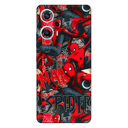 POCO Phone Skins (All Models) - SpiderMan Cool - 3D Embossed Finish (L-188) Poco F5 (5G)