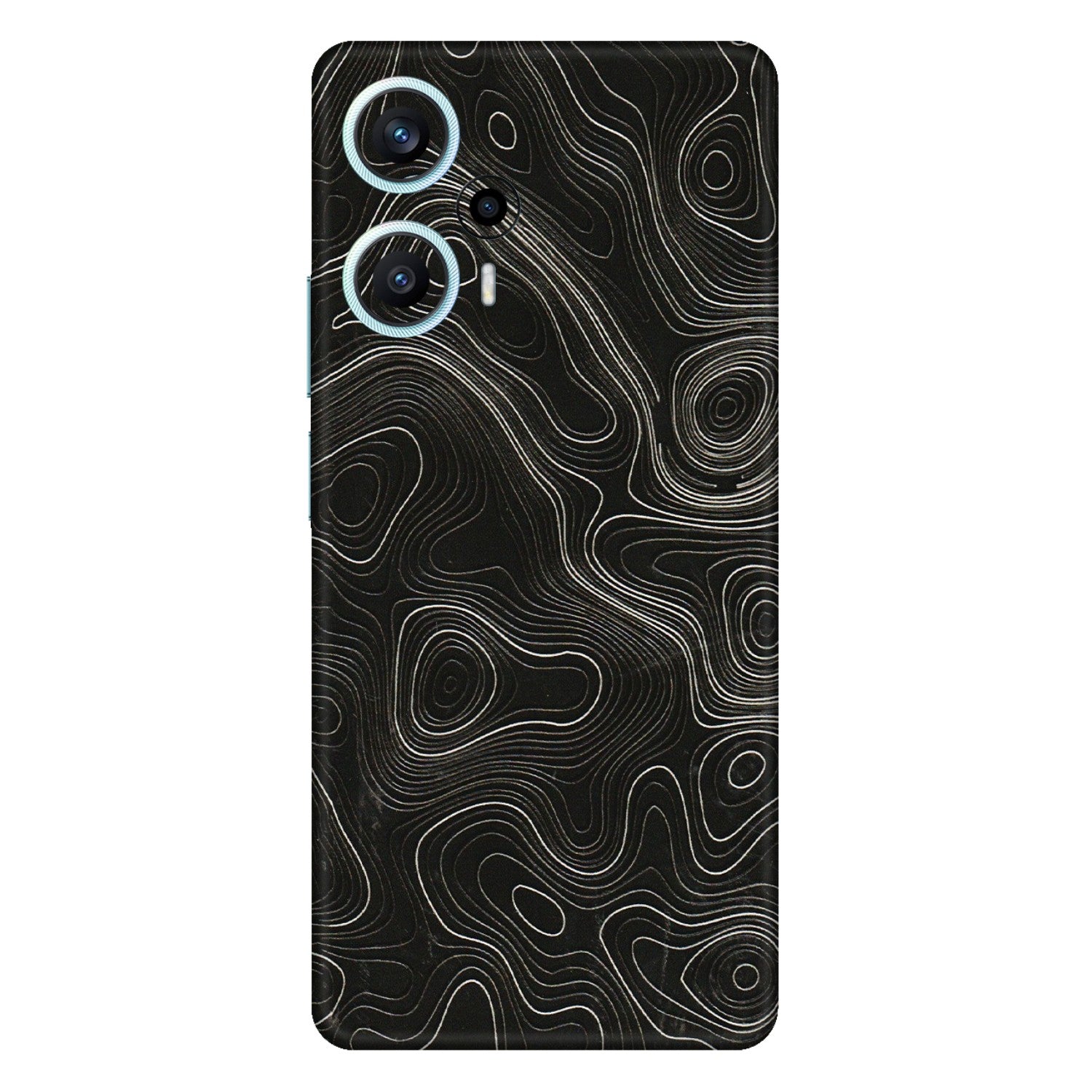 POCO Phone Skins (All Models) - Black Swirl - 3D Embossed Finish (L-196) Poco F5 (5G)