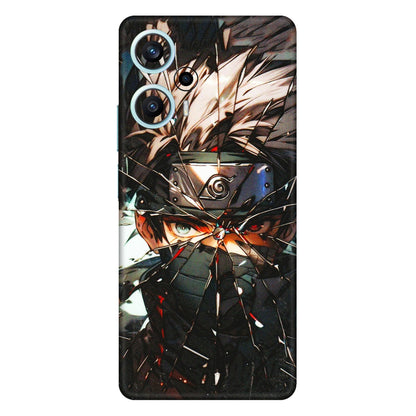 POCO Phone Skins (All Models) - Kakashi Shattered Glass Effect - 3D Embossed Finish (L-237) Poco F5 (5G)