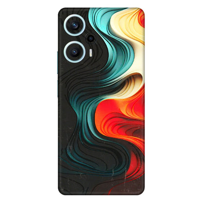POCO Phone Skins (All Models) - The Silky Swirl - 3D Embossed Finish (L-240) Poco F5 (5G)