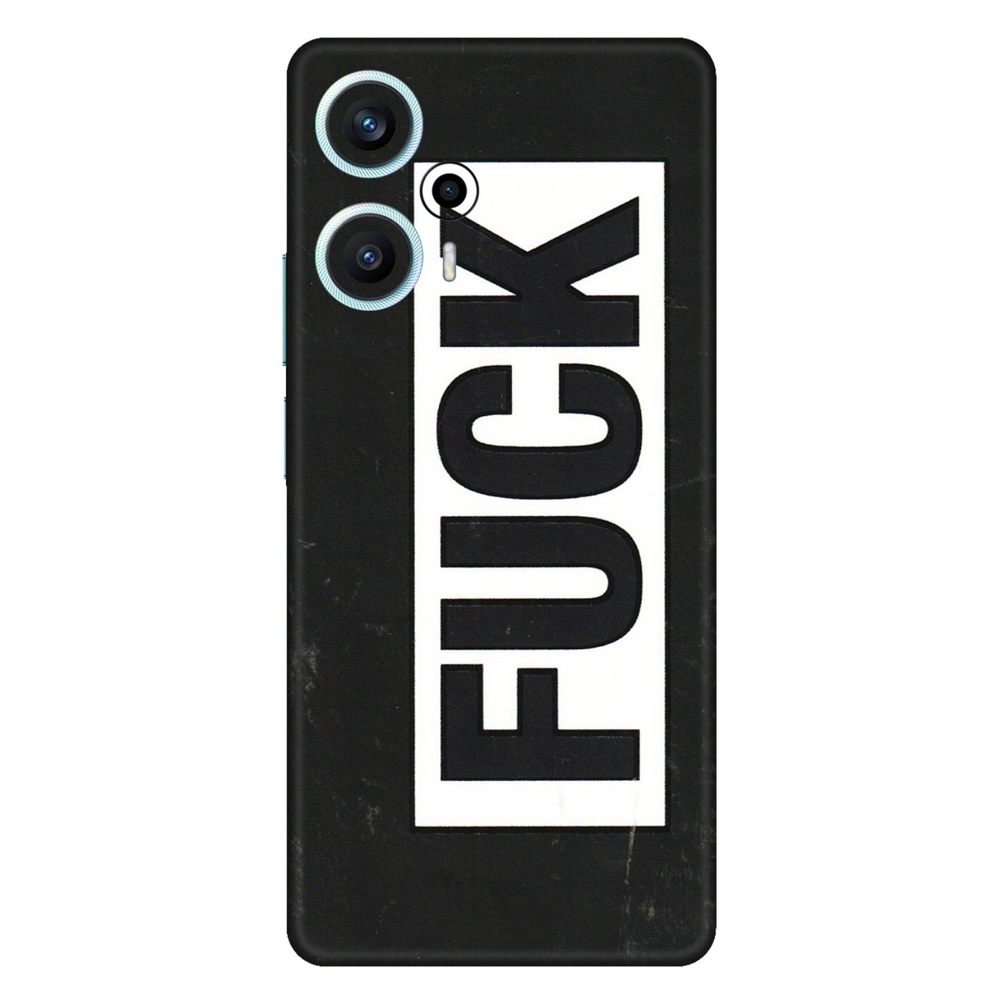 POCO Phone Skins (All Models) - The F Word - 3D Embossed Finish (L-255) Poco F5 (5G)