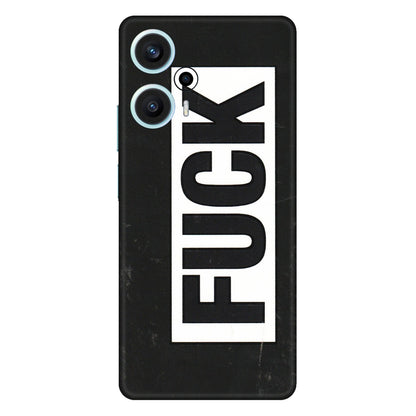 POCO Phone Skins (All Models) - The F Word - 3D Embossed Finish (L-255) Poco F5 (5G)