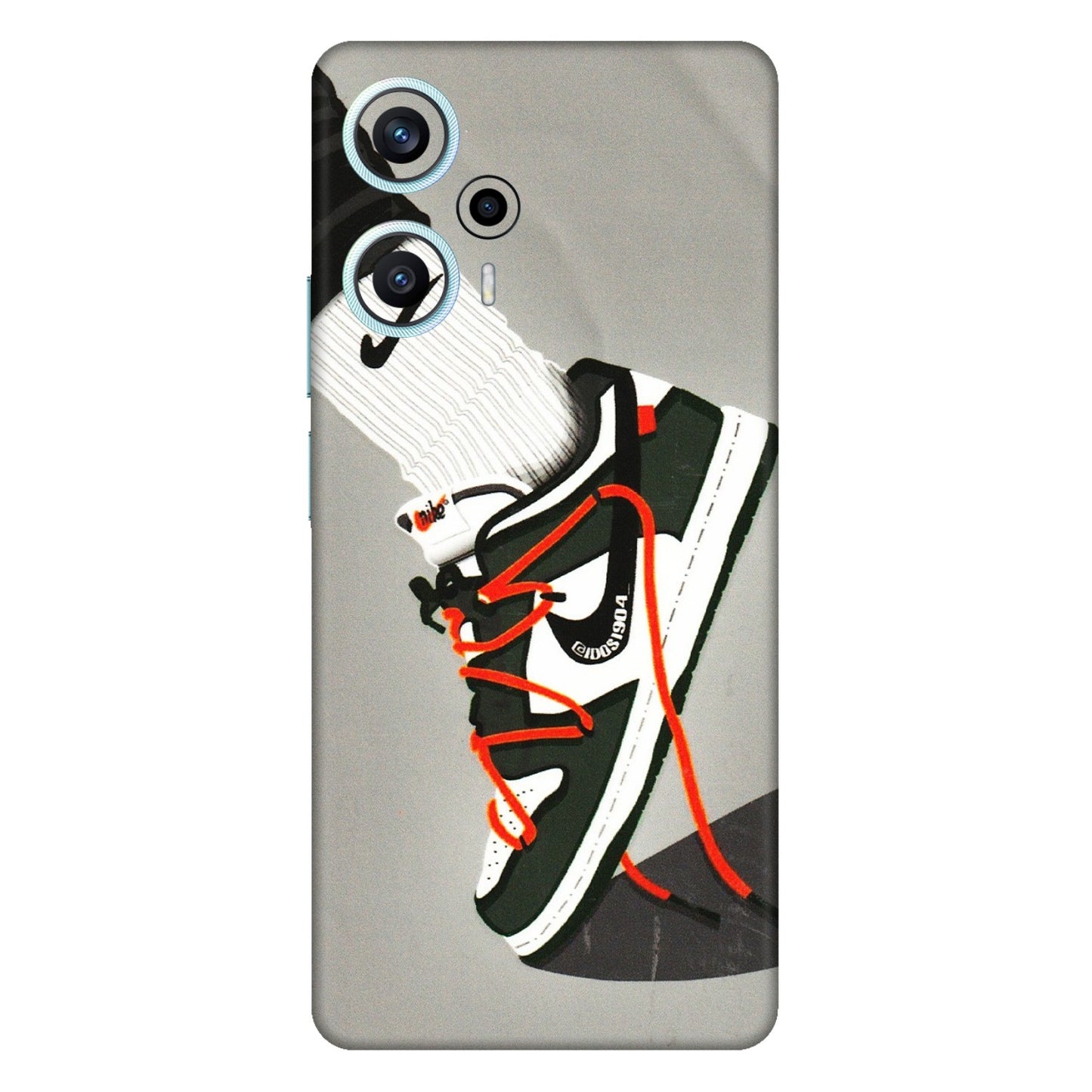 POCO Phone Skins (All Models) - New Grey Sneaker - 3D Embossed Finish (L-261) Poco F5 (5G)